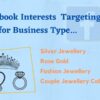 Facebook Targetings List for Advertising Business – Jewellery, Silver/Rose Gold Jewellery
