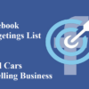 Facebook Targetings List for Used Cars / Auto Resellers Business